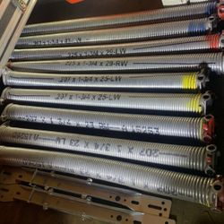 Torsion Springs For Garage Door’s  207-1-3/4”-25” Or 207-1-3/4”-23” $60.00 Each  Or $120.00 for A Left /Right Set.