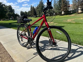 Trek Verve 2 Red with Rear Rack