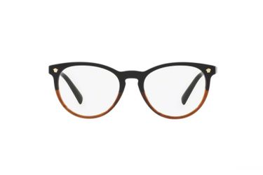 Versace eye glasses havana brown prescription frames