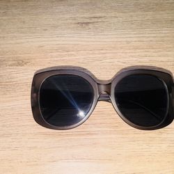 Black Oversized Retro Sunglasses