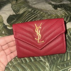 YSL Designer Red Wallet Coin purse