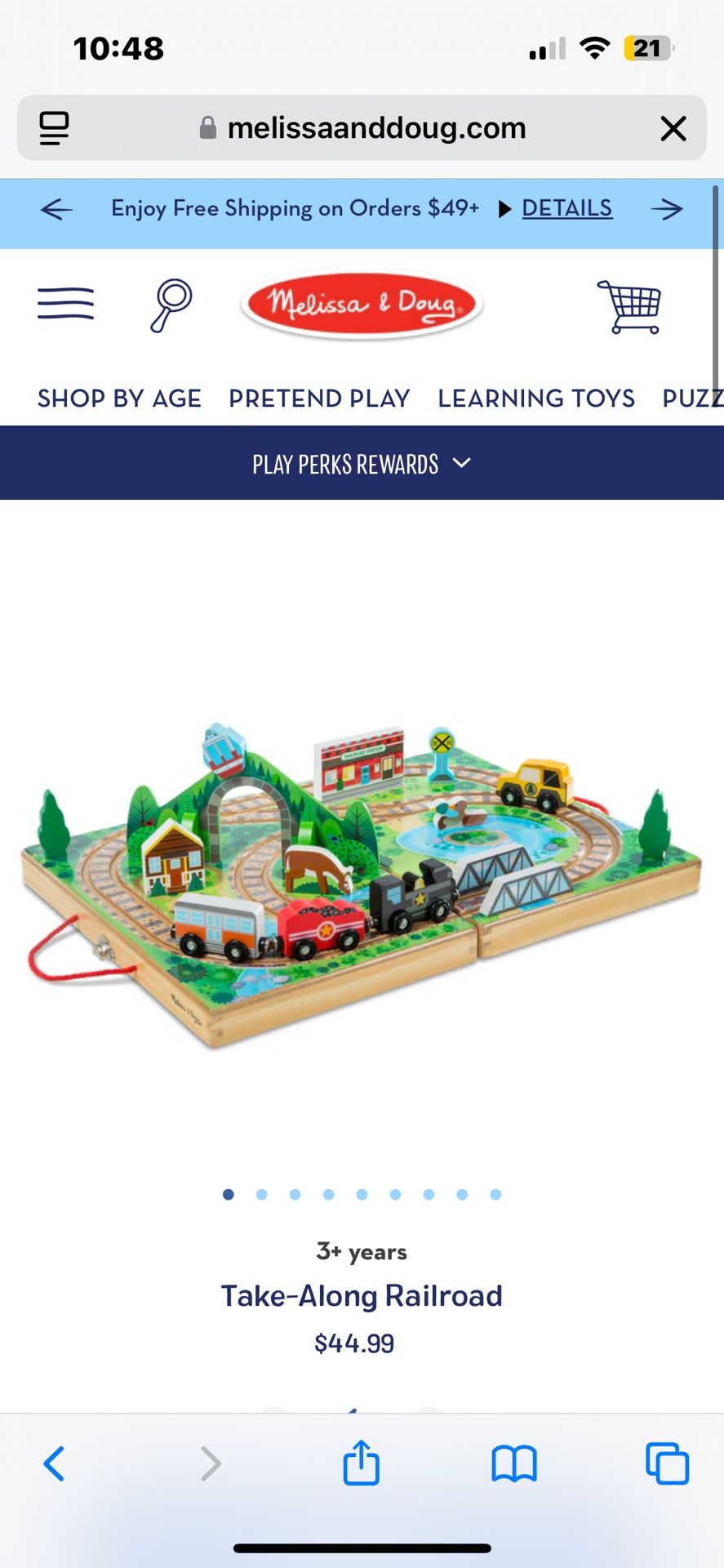 Melissa & Doug Take-Along Railroad