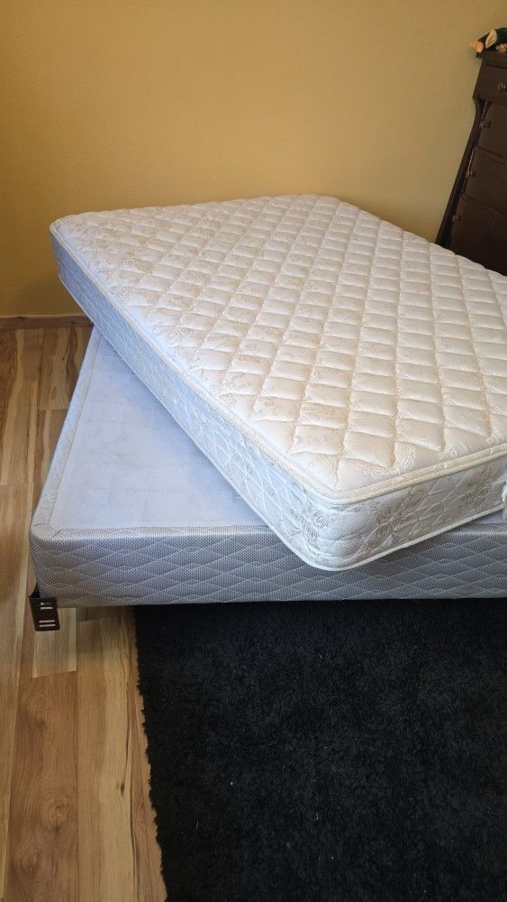 Full Size Mattress, Box spring, Frame