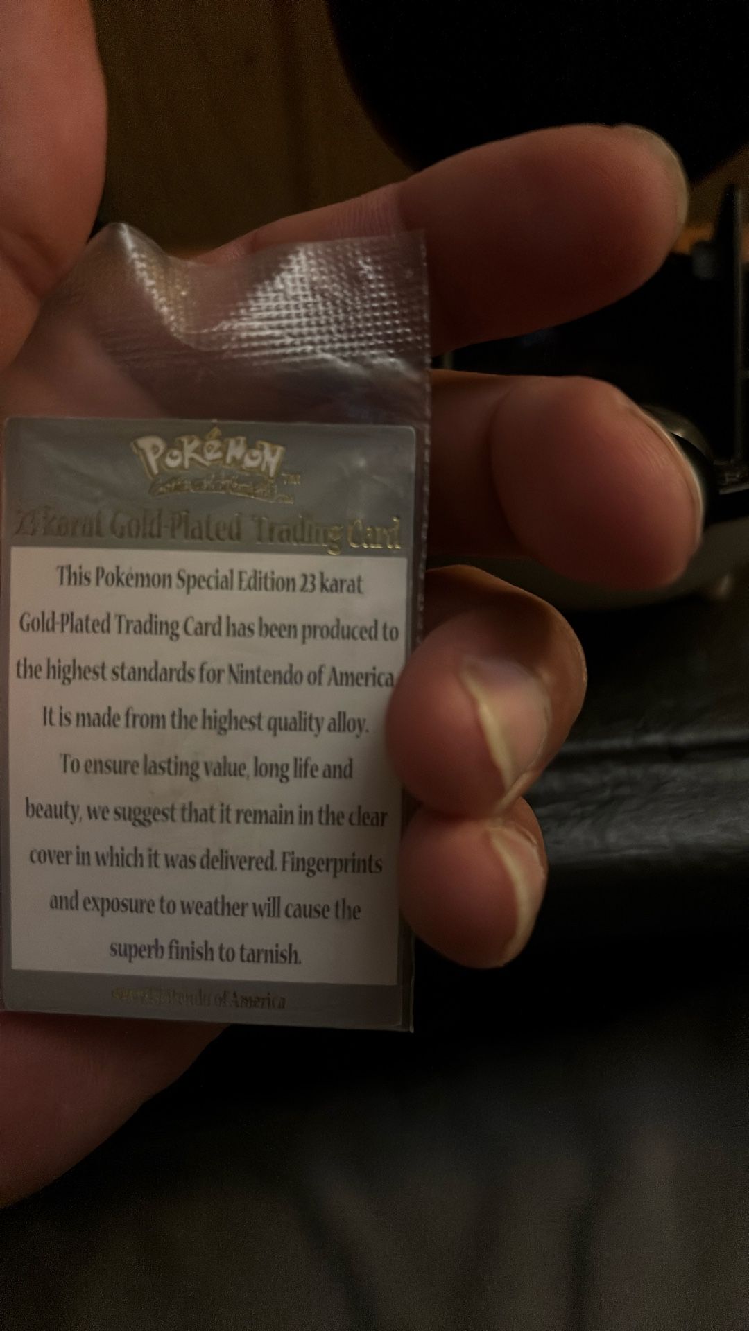 pokemon tcg trick or trade 056 172 mewtwo holo card VINTAGE 1999 Burger King/Nintendo Pokemon 23K Gold Plated Trading Card   Mrs. Busy Bee Forgotten Treasures
