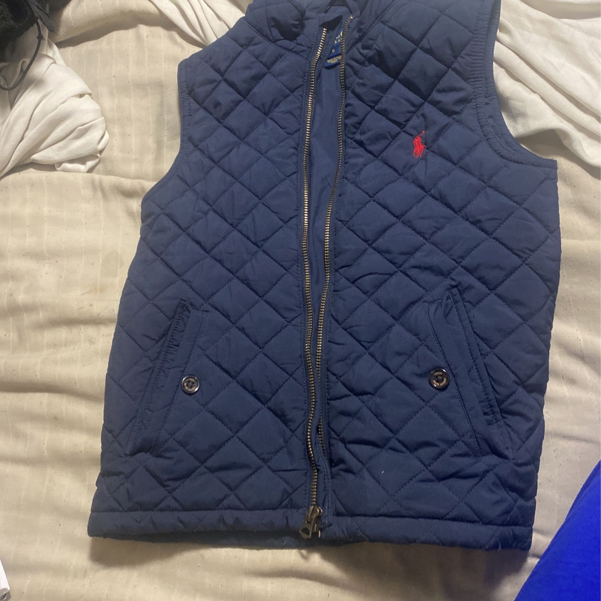 Diamond Quilted Polo Vest