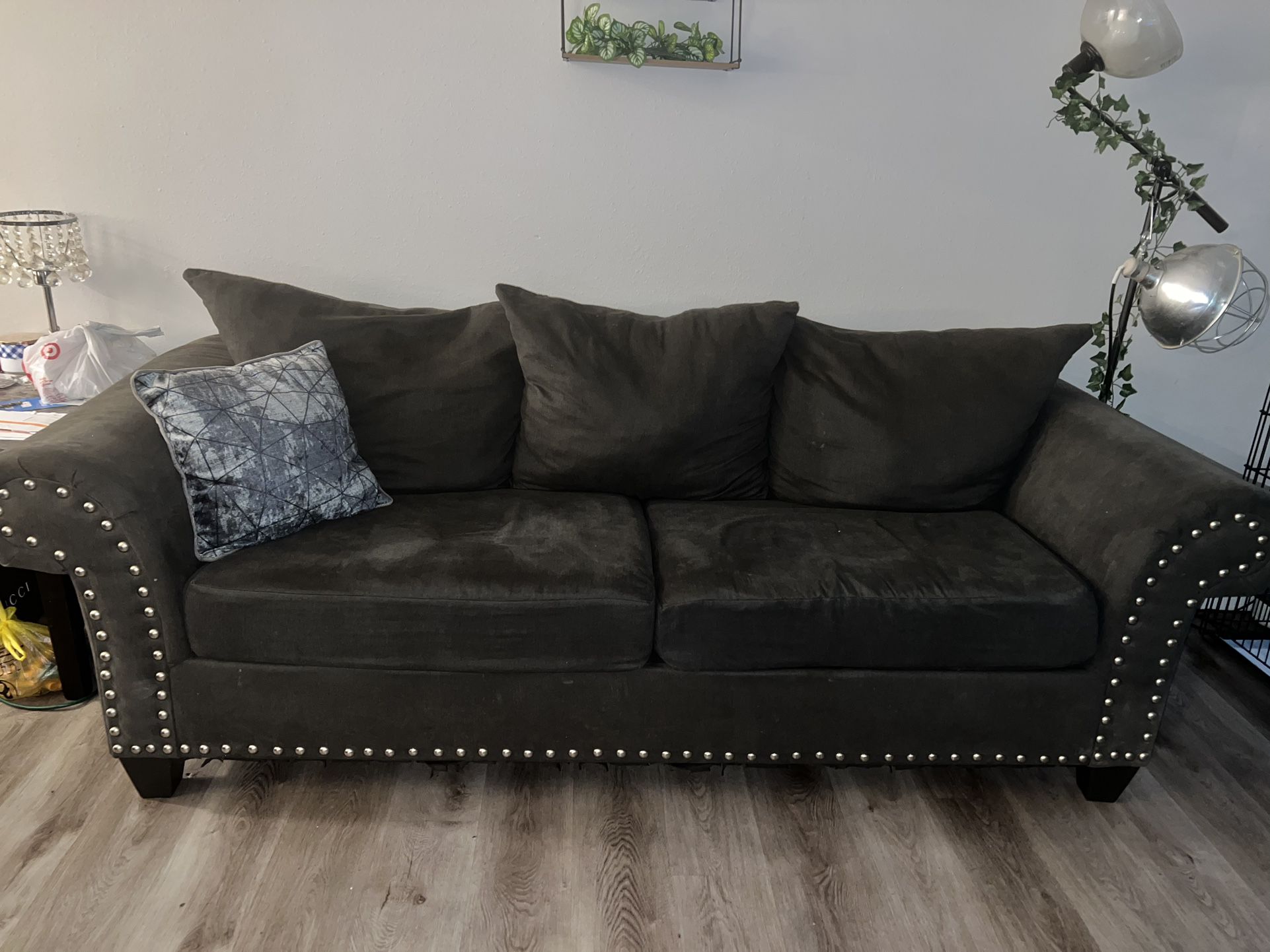 Sofa w/ Studs $350