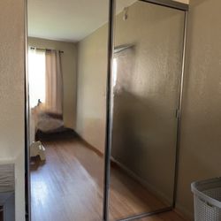 Silver Closet Mirror