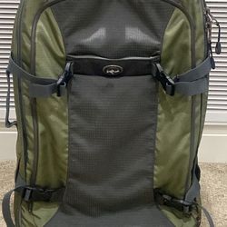 Eagle Creek switchback, international Backpack Rolling Luggage 27” Bag Black green and gray Large