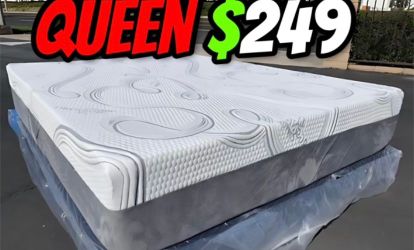 Queen Size Organic Hybrid Cool Gel Memory Foamm Mattress