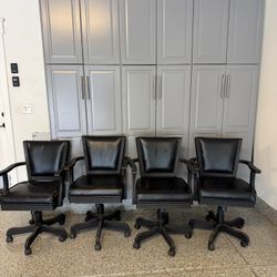 4 Poker Chairs