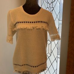 J Crew Fringe Sweater