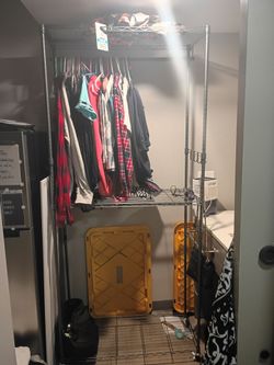 Maocao hoom Heavy duty durable rolling 3 tier Hanging garment rack