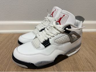 SZ 9.5 - Air Jordan 4 Retro OG “White Cement” FV5029-100