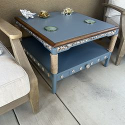 Beach Seashell Coffee Table 