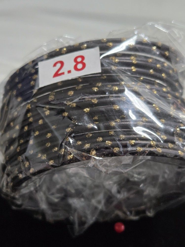 Black and gold indian bracelets