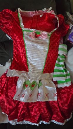 Strawberry Shortcake Girls Costume Dress 10-12 ( L)