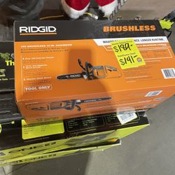 Ridgid 18v Brushless  12 In Chainsaw 