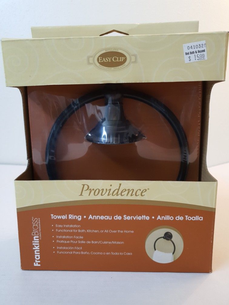 Franklin Brass Providence Towel Ring, Oil Rubbed Bronze, NO.116907 , New.. Condition is "New".
Same Day Shipping, Don't forget to check out my other