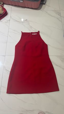 Red Zara dress brand new size L