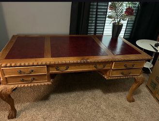 Free French Provincial solid oak desk