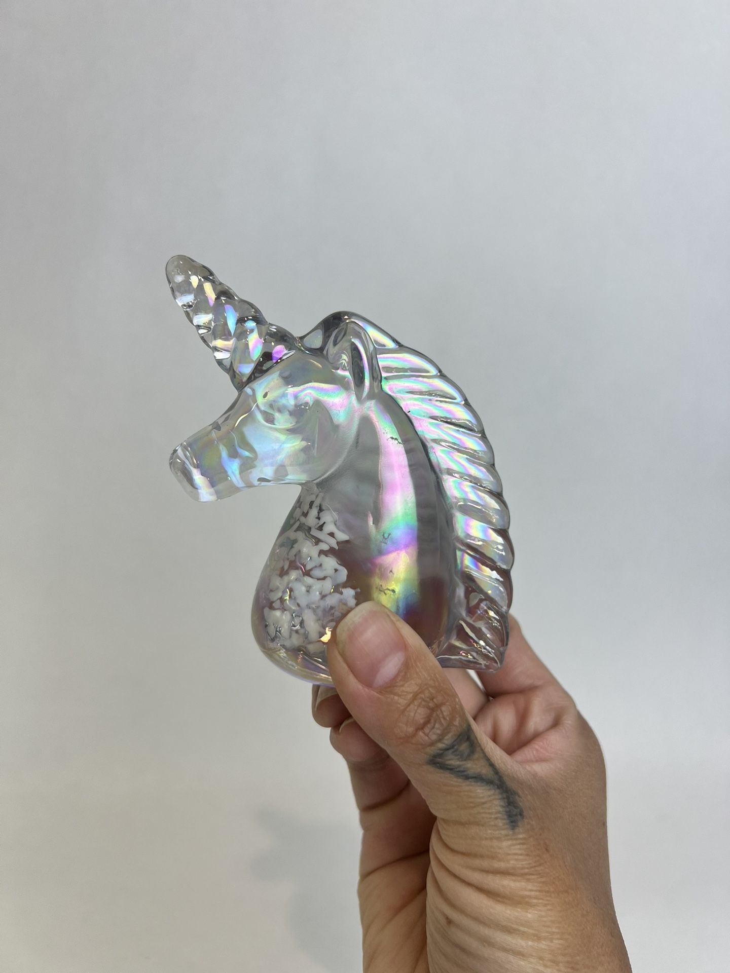 Beautiful Unicorn Glass Art Paperweight