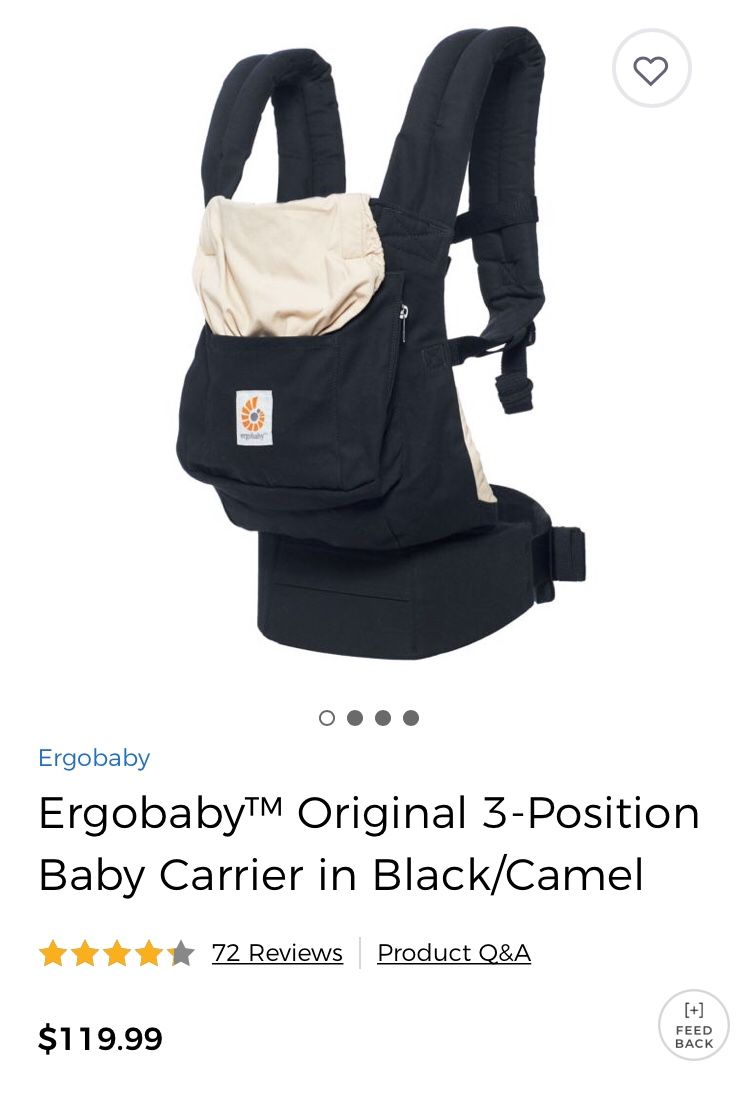 Like new ergo baby carrier