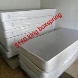 $160 King Boxspring Brand New Free Delivery Same Day 
