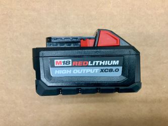 New Milwaukee Tools Battery XC 8.0 Rechargeable Brushless Fuel M18 18V LED Light Handheld Construction Job Site Professional Red Lithium Ion Li-ion