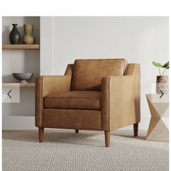West Elm Leather Chair,  Couch 
