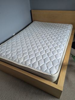Full size bed. Mattress and box