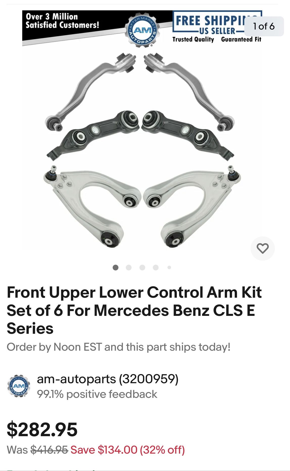 Mercedes Upper & Lower Control Arms