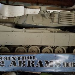 ABRAMS M-1 A MILITARY TANK, LARGEST SCALE 1.9, REMOTE CONTROLLED, EXTREMELY LARGE R/C, BRAND NEW  $395. CASH LOCAL PICKUP!