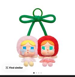 CRYBABY Crying For Love Series-Vinyl Plush Hanging Card (Love You Cherry Much)