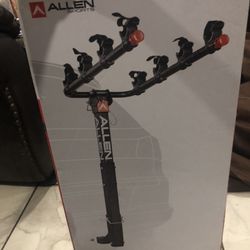 Allen Sports Wobble Free Hitch Deluxe 4 Bike Carrier Car Mount with Folding Arms