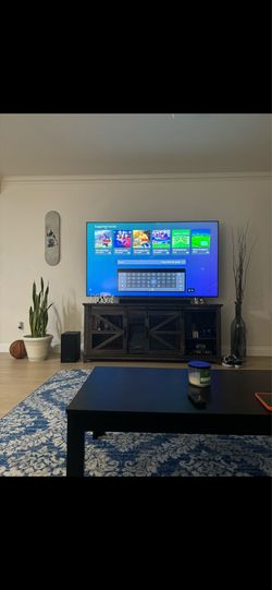 Tv stand with electric fireplace