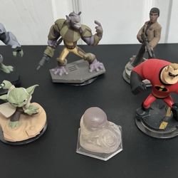Disney Star Wars Infinity Figure Lot Yoda Incredible Luke Skywalker Finn Etc $15 for All