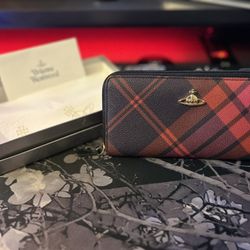 Vivienne Westwood Check Pattern Long Wallet
