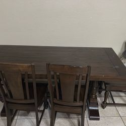Dining Table With 4 Chairs And Bench 