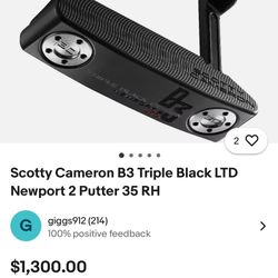 Scotty Cameron B3 Putter 35 (RH)