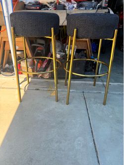Black and gold Barstool Set