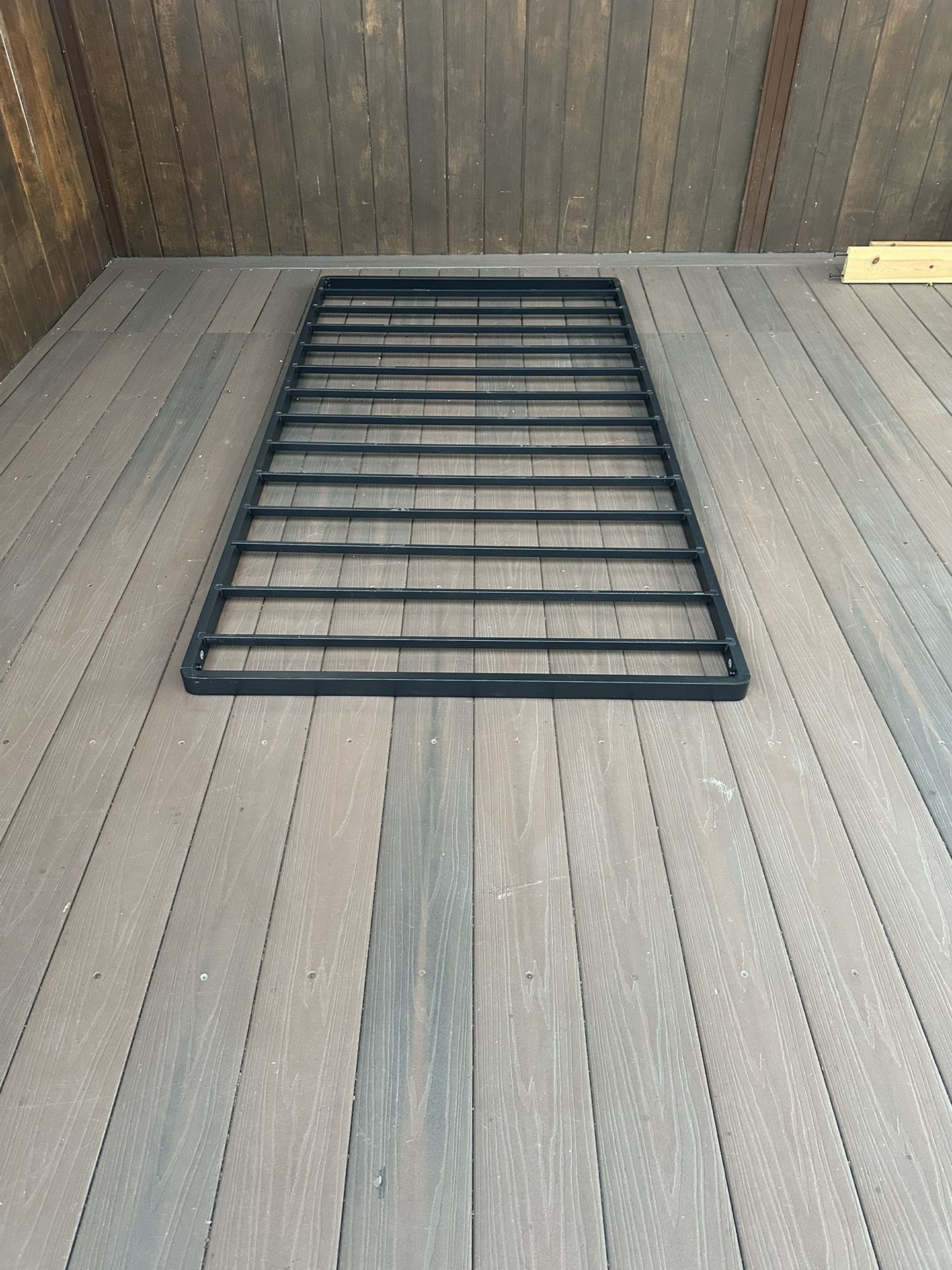 Twin Box Spring 2 Inch Low Profile, Heavy Duty Metal Box Spring Bed Base Bunkie Board, Mattress Foundation, Easy Assembly, Noise Free, Black