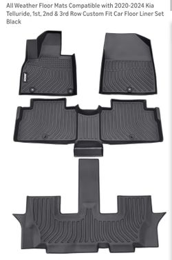 All weather floor mats-Kia Telluride