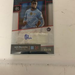 2024-25 Topps Museum Justin Oboavwoduo Auto/25