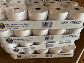 SUNSET 7225 POS Thermal Printer Rolls 2 1/4-200”