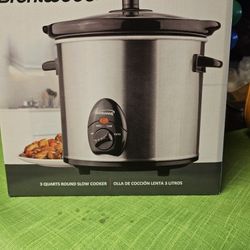 3 Quart Round Slow Cooker 