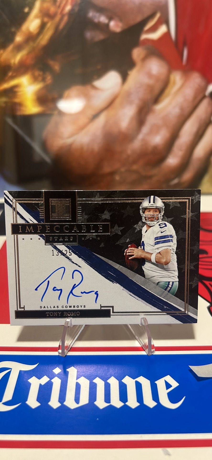 2022 Panini Impeccable Stars Canvas TONY ROMO /25