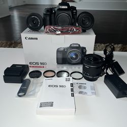 Canon EOS 90D DSLR Camera Bundle - Like New! (Need To Sell ASAP)