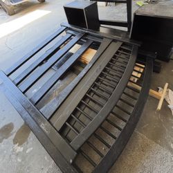 Wooden Queen Loft Bed Frame with Desk Space