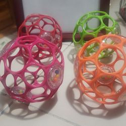Oball Toy Ball Rattle 4 Piece Set