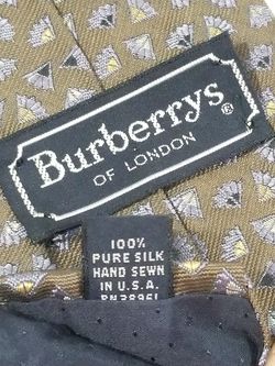 Mens Silk Burberry Tie